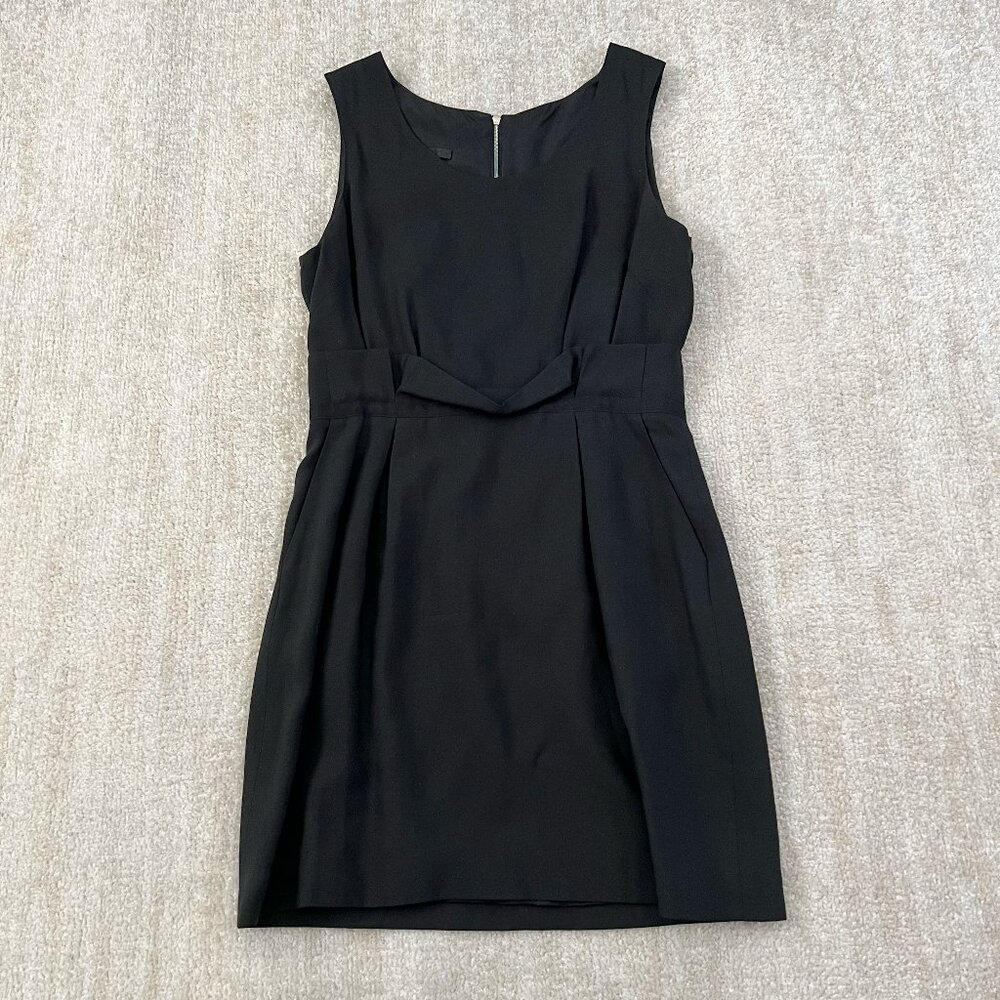 Jenni Kayne Black Sheath Midi Dress With Pockets 6